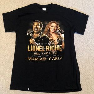 NWT Lionel Richie Mariah Carey Souvenir Concert Tee 2017